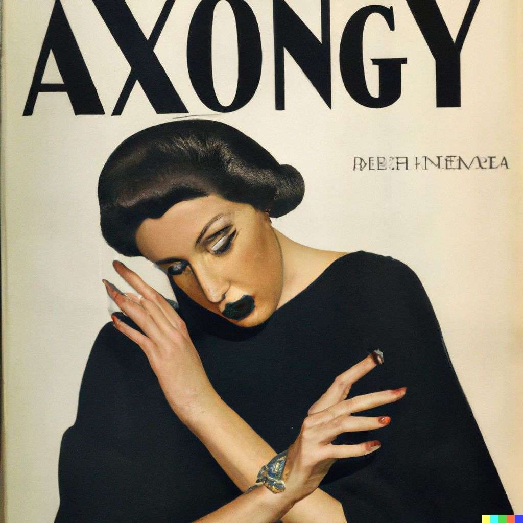 a representation of anxiety, front cover of Vogue, 1950